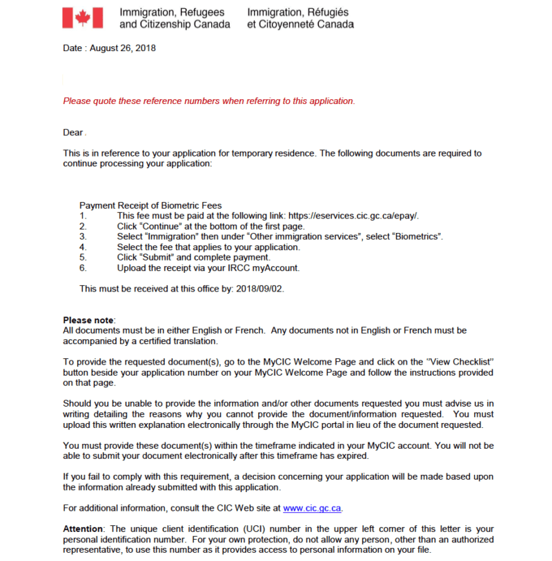 Pruebas Biométricas Canadá Estudia Working Holiday Prácticas Canadá